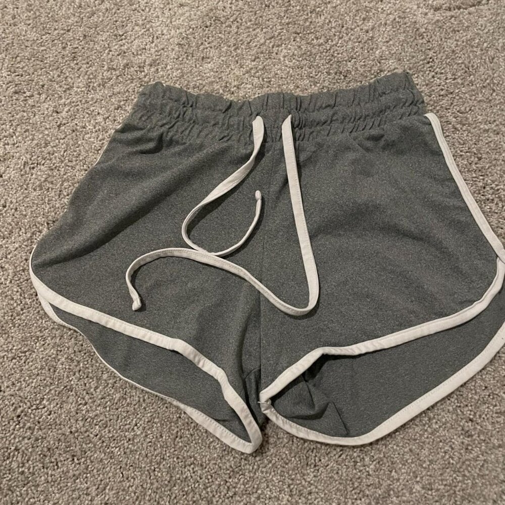 Grey Drawstring Shorts- Women's XS